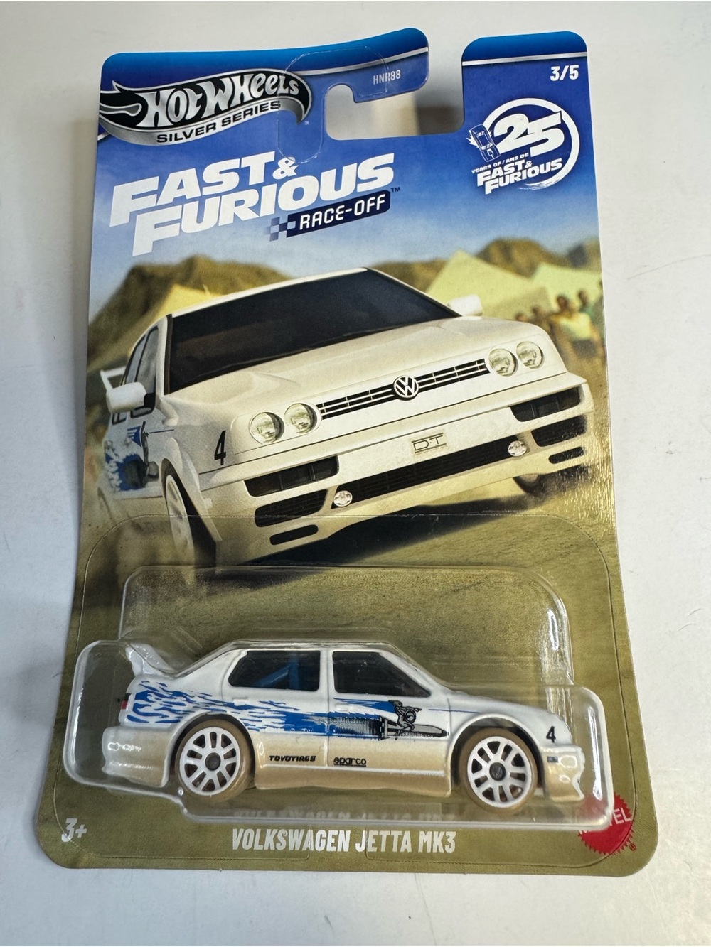 Hot Wheels Silver Series Fast and Furious Race-off VOLKSWAGEN JETTA MK3 3/5